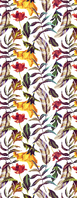 Rollo lichtundurchlässig mit buntem Blumenmuster