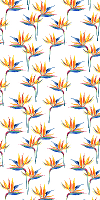 Rollo lichtundurchlässig mit buntem Blättermotiv
