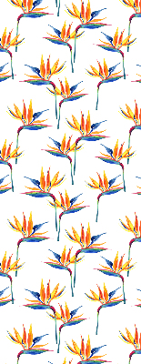 Rollo lichtundurchlässig mit buntem Blättermotiv