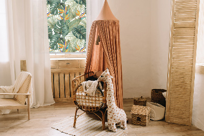 Fenster Rollo mit tropischem Pflanzenmuster