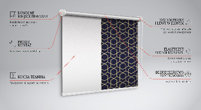 Fenster Rollo mit 3D-Würfeln