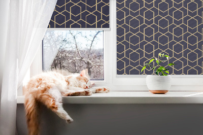 Fenster Rollo mit 3D-Würfeln