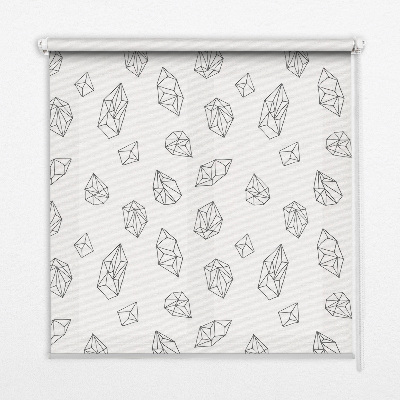 Rollo lichtundurchlässig mit geometrischem Muster