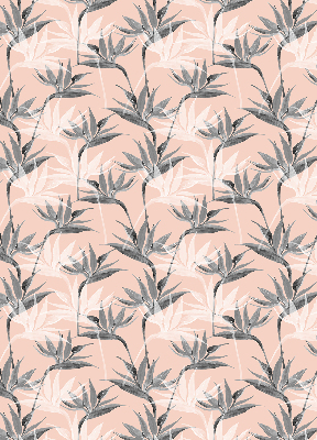 Fenster Rollo mit grauem Blumenmuster