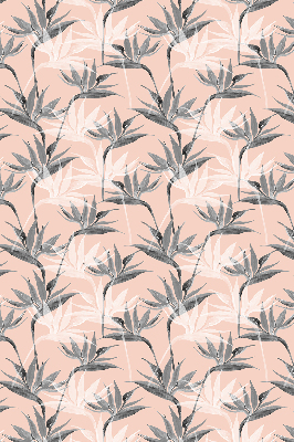 Fenster Rollo mit grauem Blumenmuster