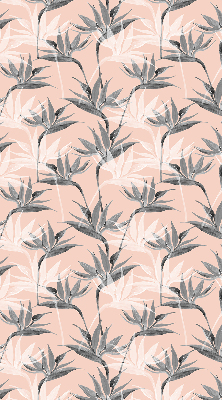 Fenster Rollo mit grauem Blumenmuster
