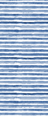Rollo lichtundurchlässig mit aufgemalten blauen Streifen
