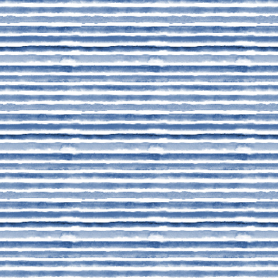 Rollo lichtundurchlässig mit aufgemalten blauen Streifen