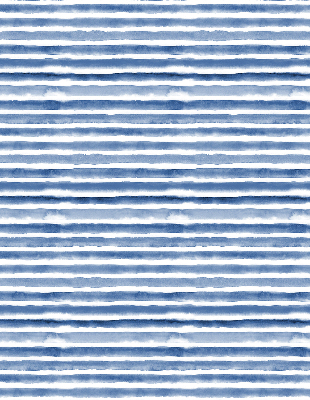 Rollo lichtundurchlässig mit aufgemalten blauen Streifen