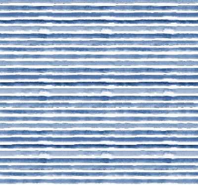 Rollo lichtundurchlässig mit aufgemalten blauen Streifen