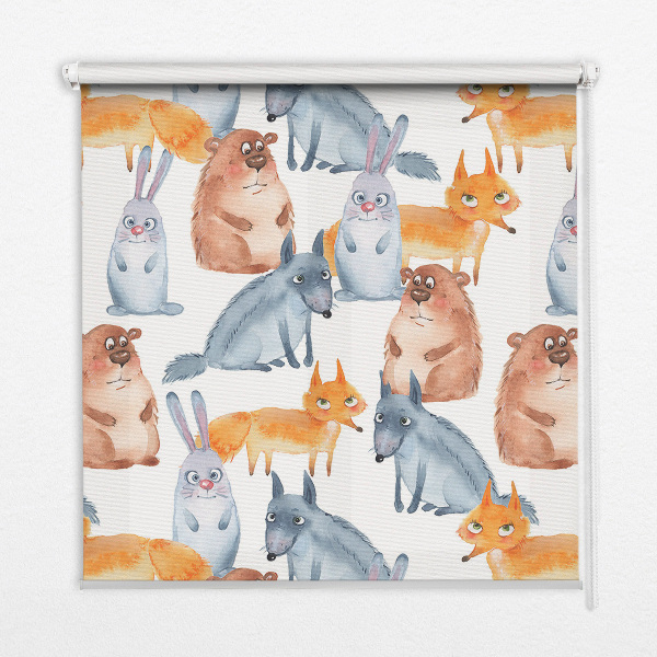 Fenster Rollo mit Tiermotiven