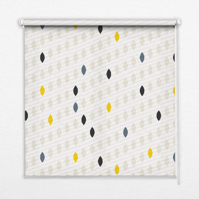 Fenster Rollo mit bunten Körnern