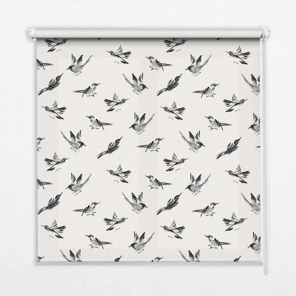 Fenster Rollo mit Vogelmotiv
