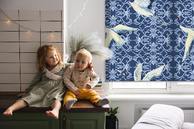 Fenster Rollo mit Motiv Reiher