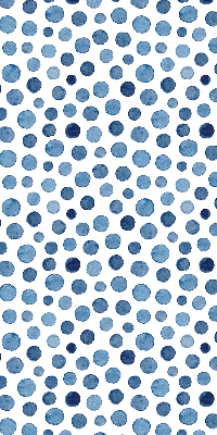 Fenster Rollo in Blau mit gepunktetem Muster