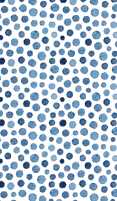 Fenster Rollo in Blau mit gepunktetem Muster
