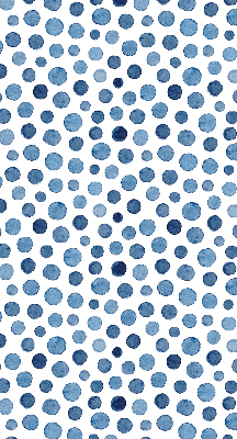 Fenster Rollo in Blau mit gepunktetem Muster