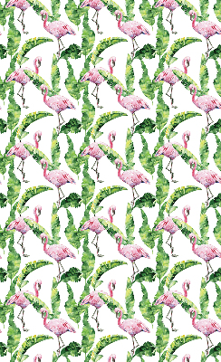 Rollo lichtundurchlässig mit einem Motiv aus Flamingos zwischen Blättern