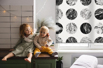 Fenster Rollo mit Granitmotiv