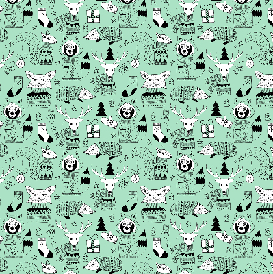 Rollo lichtundurchlässig mit Motiv „Wintertiere”