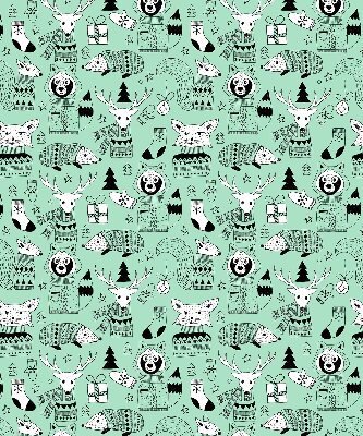 Rollo lichtundurchlässig mit Motiv „Wintertiere”