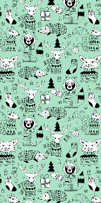 Rollo lichtundurchlässig mit Motiv „Wintertiere”
