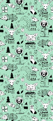 Rollo lichtundurchlässig mit Motiv „Wintertiere”