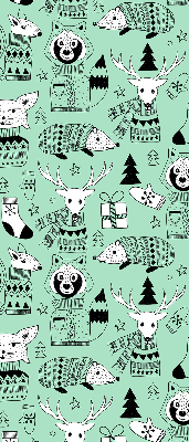 Rollo lichtundurchlässig mit Motiv „Wintertiere”