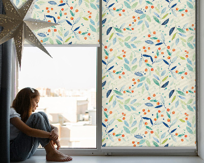 Fenster Rollo mit Motiv Eberesche