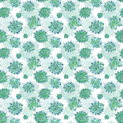Fenster Rollo in grünem Blumenmuster