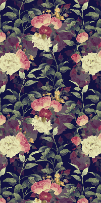 Verdunkelungsrollo mit Blumenmuster