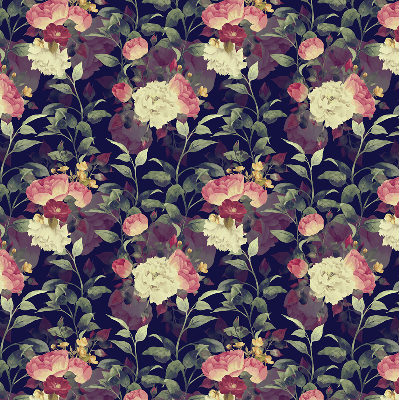 Verdunkelungsrollo mit Blumenmuster