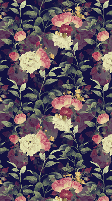 Verdunkelungsrollo mit Blumenmuster