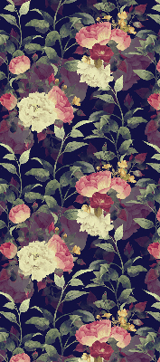 Verdunkelungsrollo mit Blumenmuster