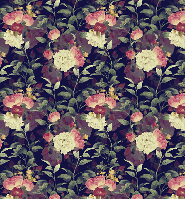 Verdunkelungsrollo mit Blumenmuster
