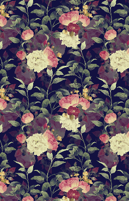 Verdunkelungsrollo mit Blumenmuster