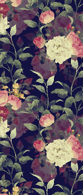Verdunkelungsrollo mit Blumenmuster