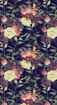Verdunkelungsrollo mit Blumenmuster
