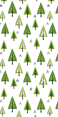 Rollo lichtundurchlässig mit gezeichnetem Waldmotiv