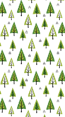 Rollo lichtundurchlässig mit gezeichnetem Waldmotiv