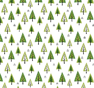 Rollo lichtundurchlässig mit gezeichnetem Waldmotiv