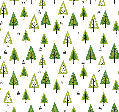 Rollo lichtundurchlässig mit gezeichnetem Waldmotiv