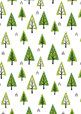 Rollo lichtundurchlässig mit gezeichnetem Waldmotiv