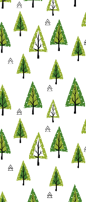 Rollo lichtundurchlässig mit gezeichnetem Waldmotiv