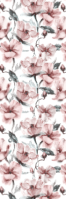 Verdunkelungsrollo mit rosa Blütenmuster