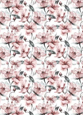 Verdunkelungsrollo mit rosa Blütenmuster