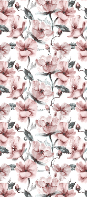 Verdunkelungsrollo mit rosa Blütenmuster
