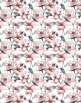 Verdunkelungsrollo mit rosa Blütenmuster
