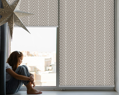 Fenster Rollo mit Tannenmuster