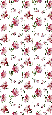 Rollo lichtundurchlässig mit rosa Blumenmuster